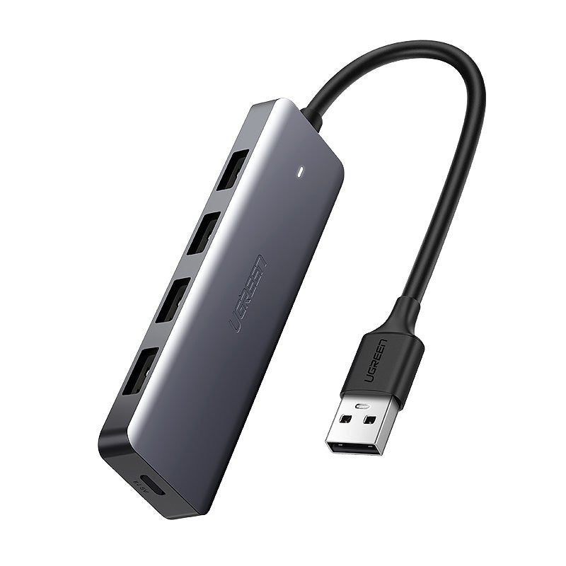 Ugreen CM219 hub adapter 4xUSB-A 3.0-USB-A, szürke