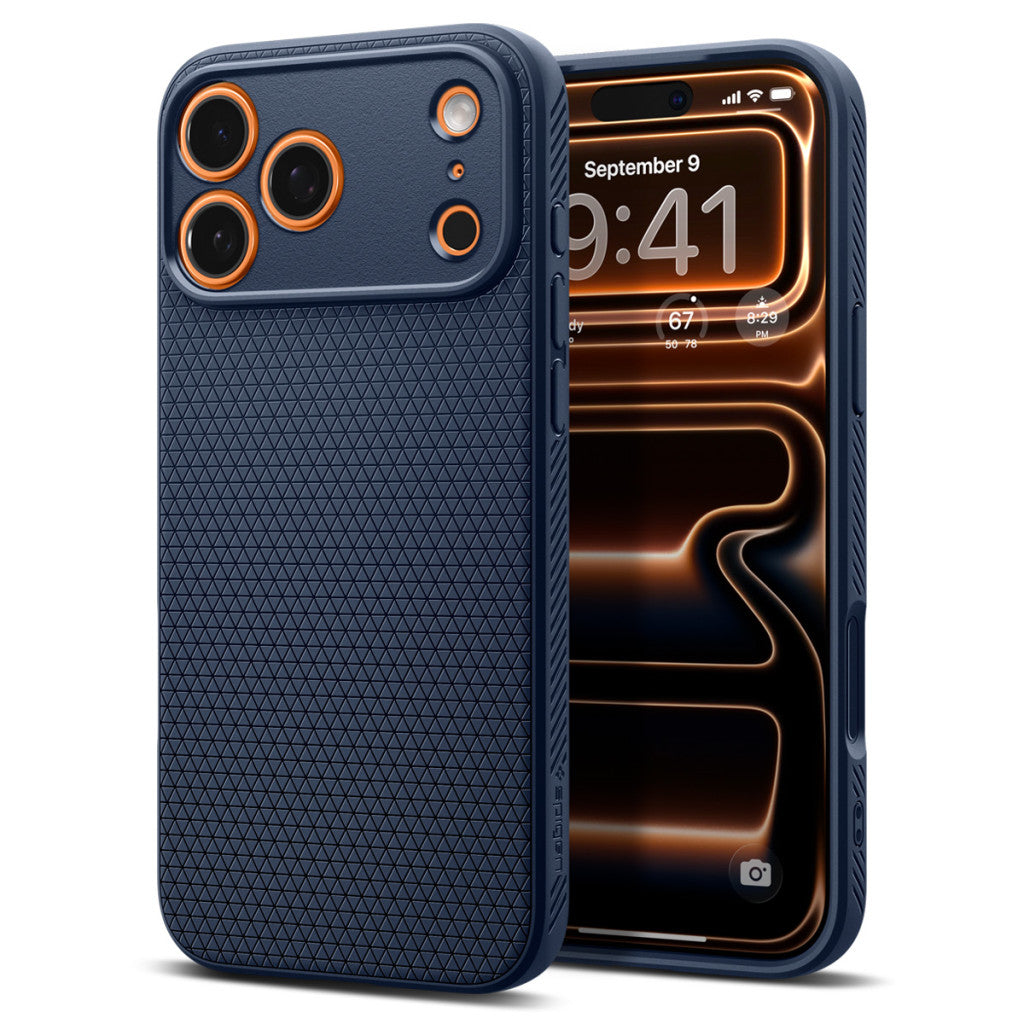 Spigen Liquid Air Apple iPhone 17 Pro Max tok, Navy Blue, kék