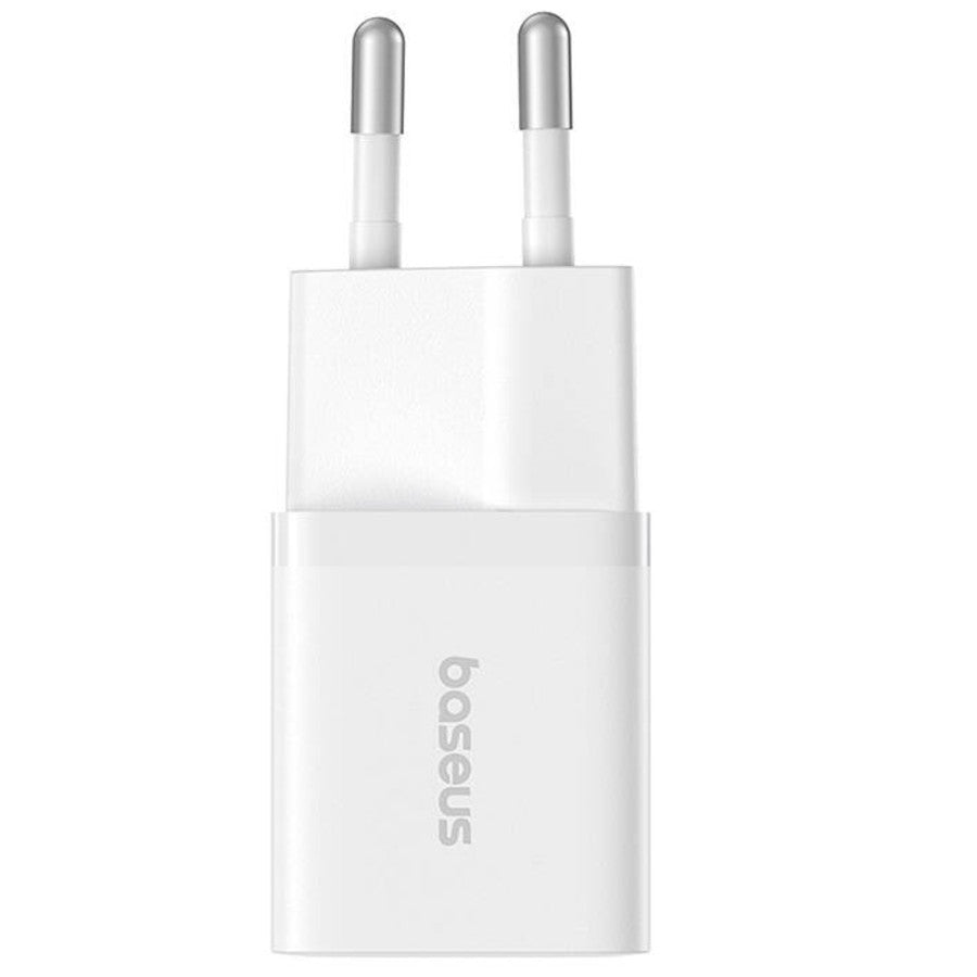 Baseus GaN5 Mini USB-C hálózati gyorstöltő adapter, 25W, fehér