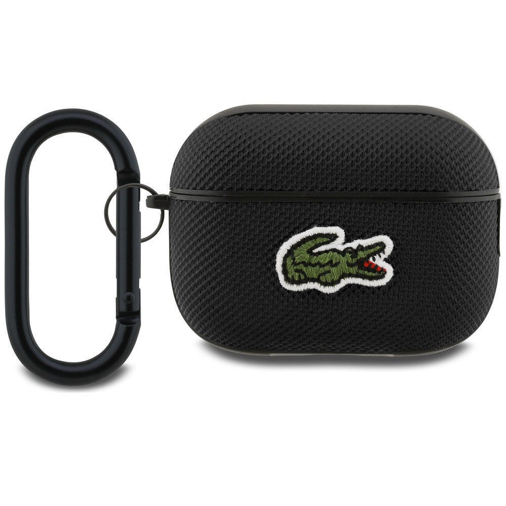 Lacoste Petit Pique Croc Logo Patch AirPods Pro 2 tok, fekete
