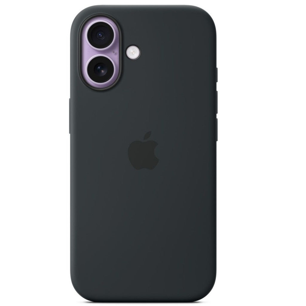 Apple iPhone 17 gyári szilikon tok, MagSafe, fekete