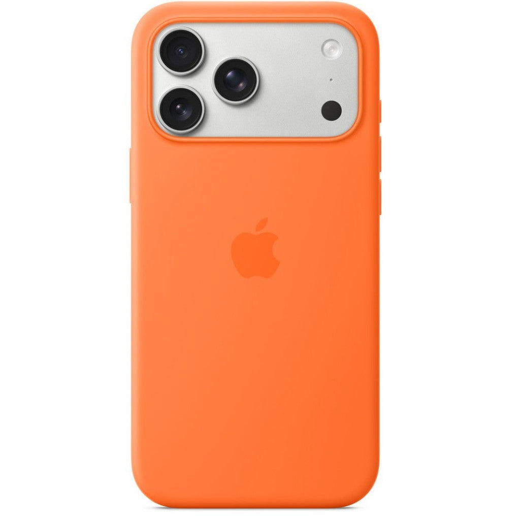 Apple iPhone 17 Pro gyári szilikon tok, MagSafe, narancs