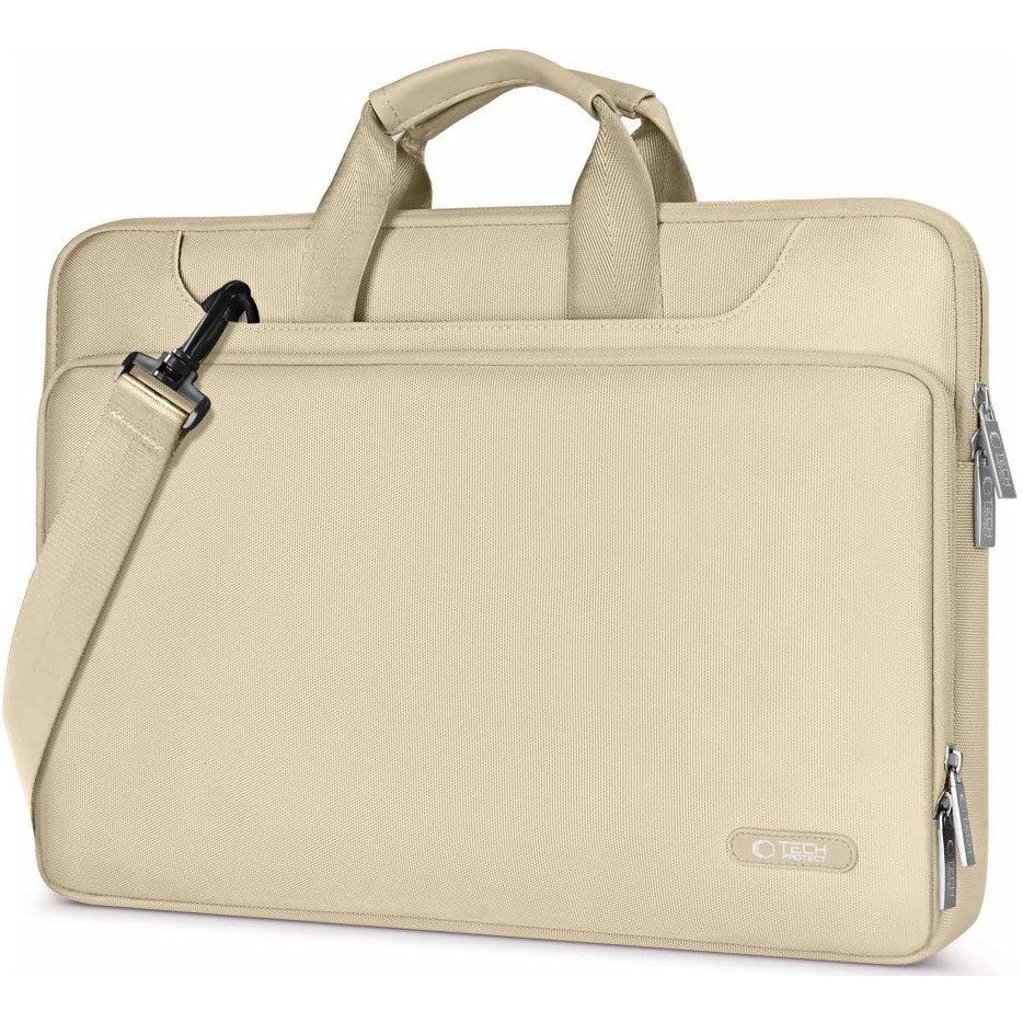 Laptop táska, 15 - 16" készülékhez, vállpánttal, TP Pocket Bag, bézs – 15-16" laptop táskák a Tech Protect kínálatából | Domshop