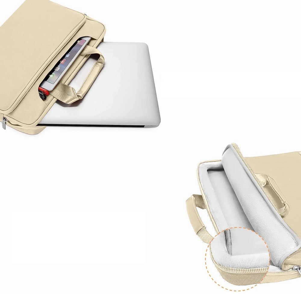 Laptop táska, 15 - 16" készülékhez, vállpánttal, TP Pocket Bag, bézs – 15-16" laptop táskák a Tech Protect kínálatából | Domshop