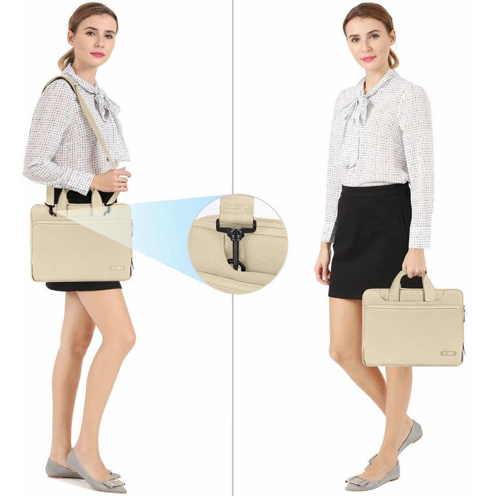 Laptop táska, 15 - 16" készülékhez, vállpánttal, TP Pocket Bag, bézs – 15-16" laptop táskák a Tech Protect kínálatából | Domshop