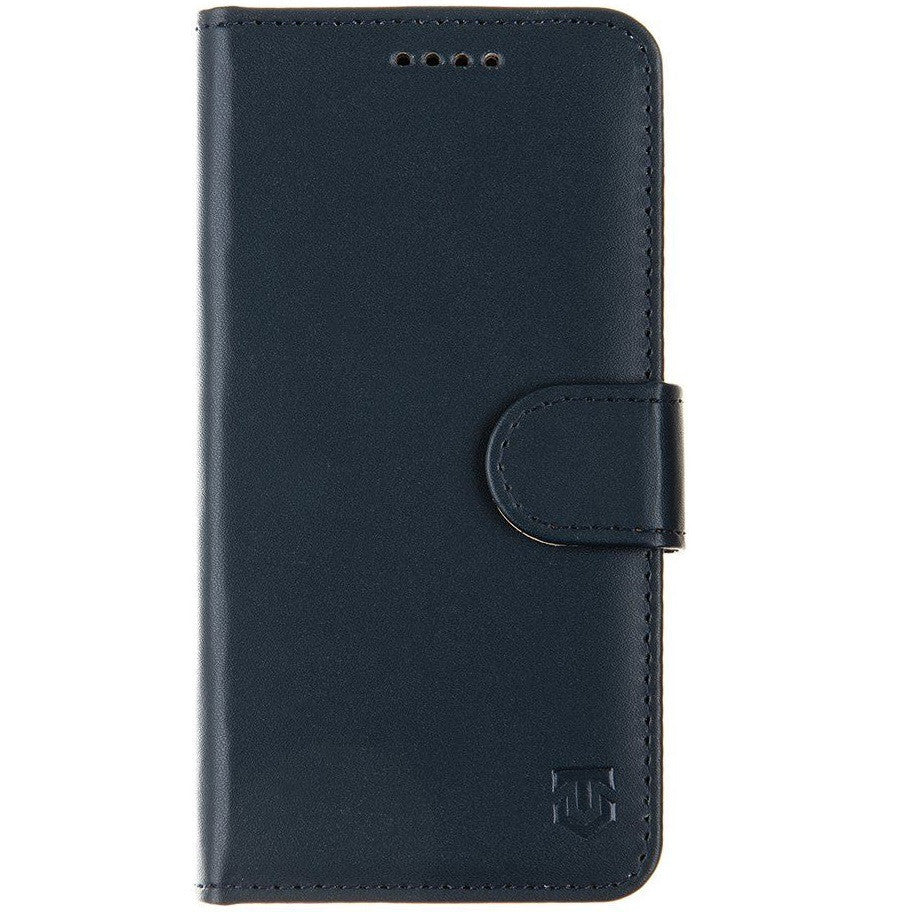 Apple iPhone 16e, Oldalra nyíló tok, stand, kártyatartóval, csatos, Tactical Field Notes, sötétkék – iPhone 16e tok a Tactical kínálatából | Domshop