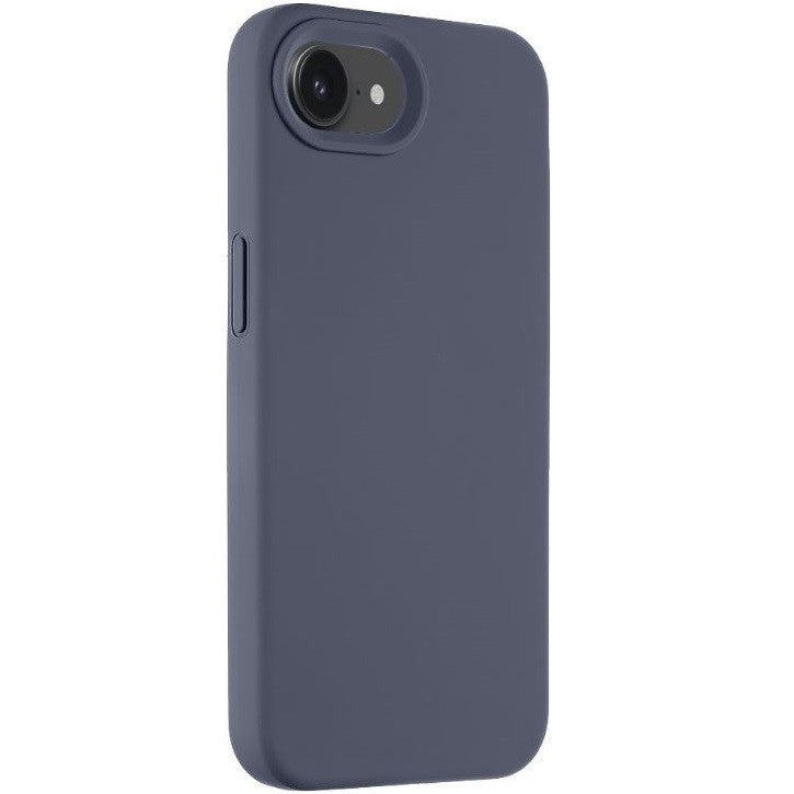 Apple iPhone 16e, Szilikon tok, mikrofiber plüss belső, Magsafe kompatibilis, Tactical MagForce Velvet Smoothie, bazooka-szürke – iPhone 16e tok a Tactical kínálatából | Domshop
