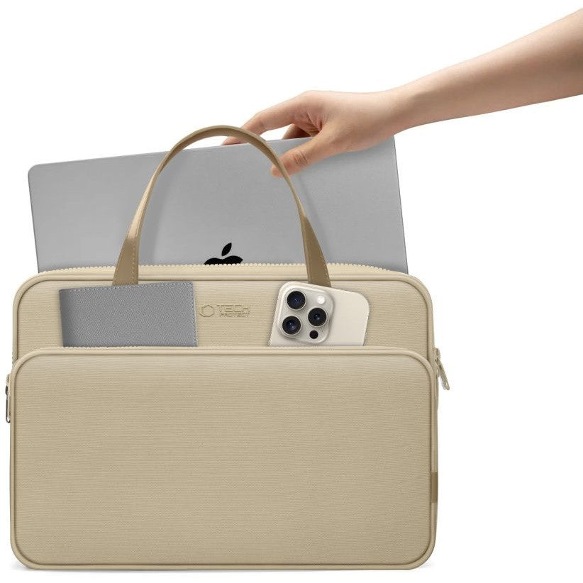 Laptop táska, 13 - 14" készülékhez, TP Basic Carrying Bag, bézs – 12-14" laptop táskák a Tech Protect kínálatából | Domshop