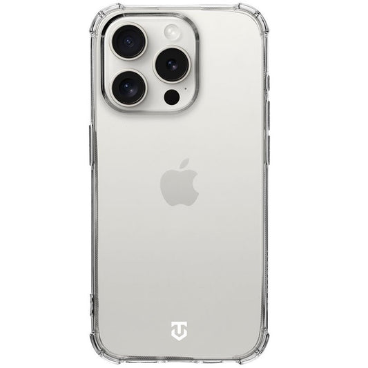 Apple iPhone 15 Pro, Szilikon tok, légpárnás sarok, Tactical TPU Plyo, átlátszó