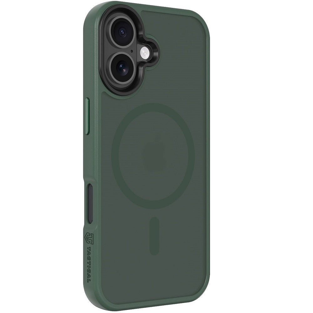 Apple iPhone 17, Műanyag hátlap védőtok + szilikon keret, közepesen ütésálló, Magsafe kompatibilis, Tactical MagForce Hyperstealth, áttetsző/zöld