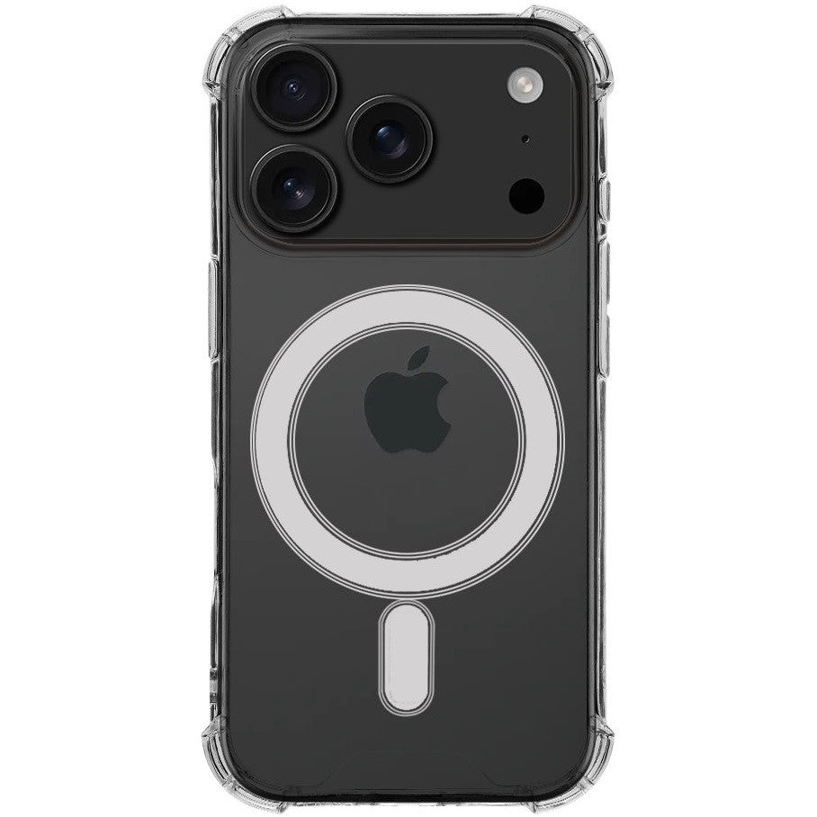 Apple iPhone 17 Pro, Műanyag hátlap védőtok + szilikon keret, közepesen ütésálló, Magsafe töltővel kompatibilis, Tactical MagForce Plyo, átlátszó