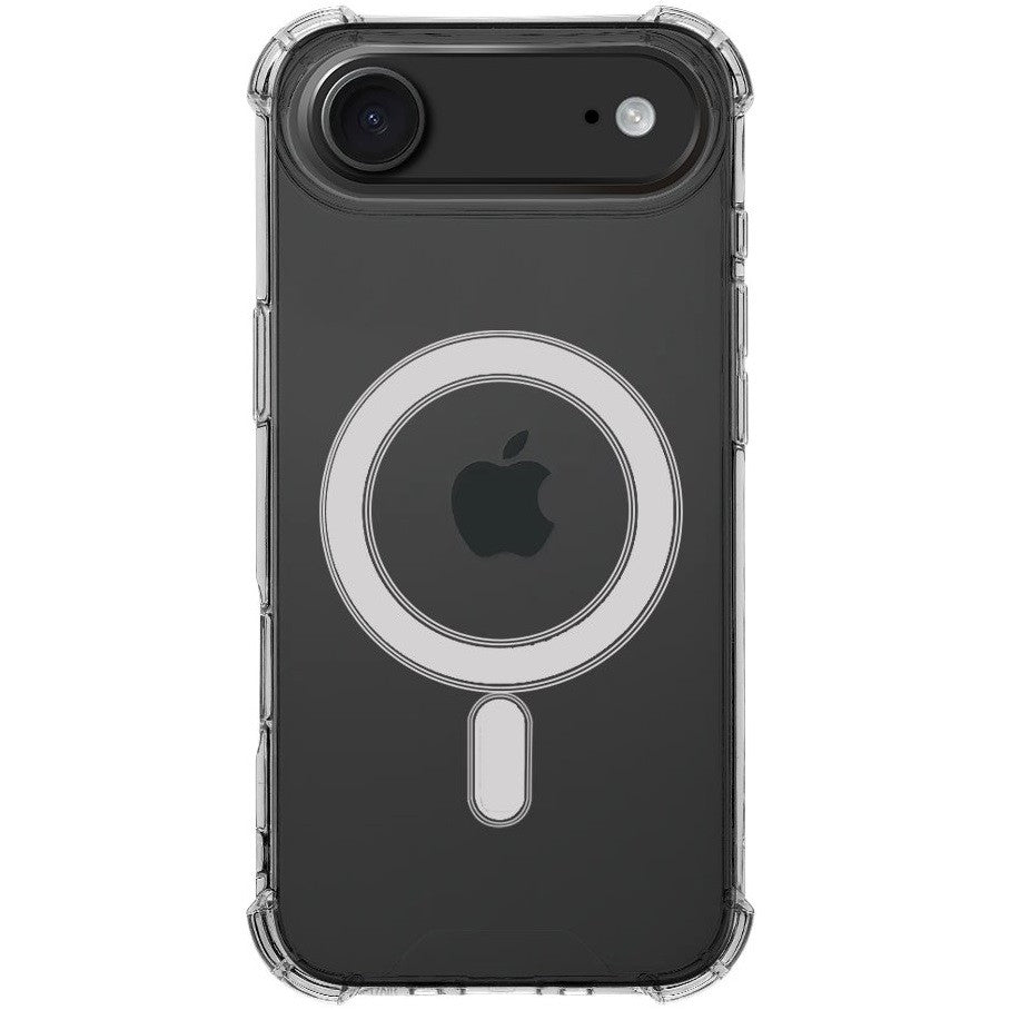 Apple iPhone Air (2025), Műanyag hátlap védőtok + szilikon keret, közepesen ütésálló, Magsafe töltővel kompatibilis, Tactical MagForce Plyo, átlátszó