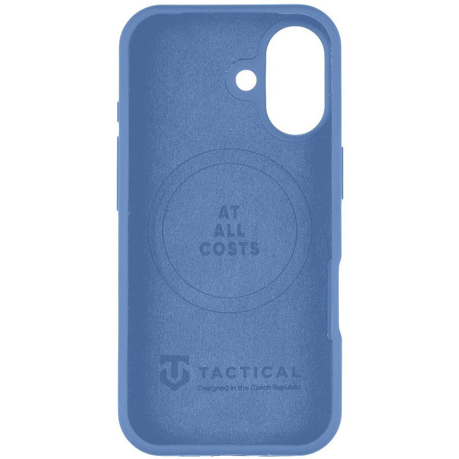 Apple iPhone 17, Szilikon tok, mikrofiber plüss belső, Magsafe kompatibilis, Tactical MagForce Velvet Smoothie, kék - iPhone 17 tok a Domshop kínálatából