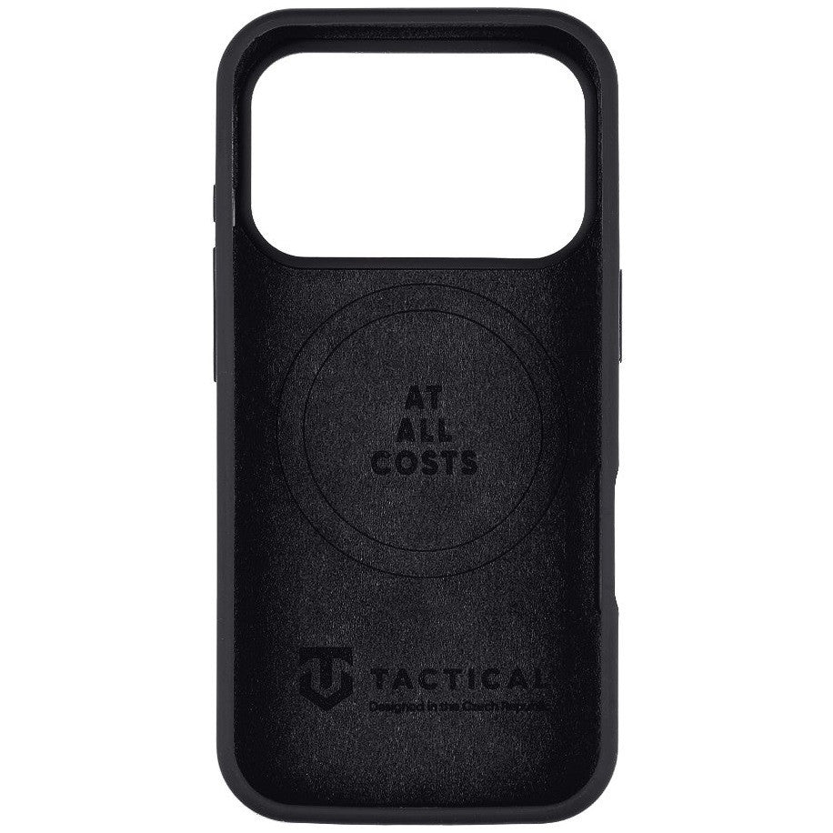 Apple iPhone 17 Pro, Szilikon tok, mikrofiber plüss belső, Magsafe kompatibilis, Tactical MagForce Velvet Smoothie, fekete - iPhone 17 Pro tok a Domshop kínálatából