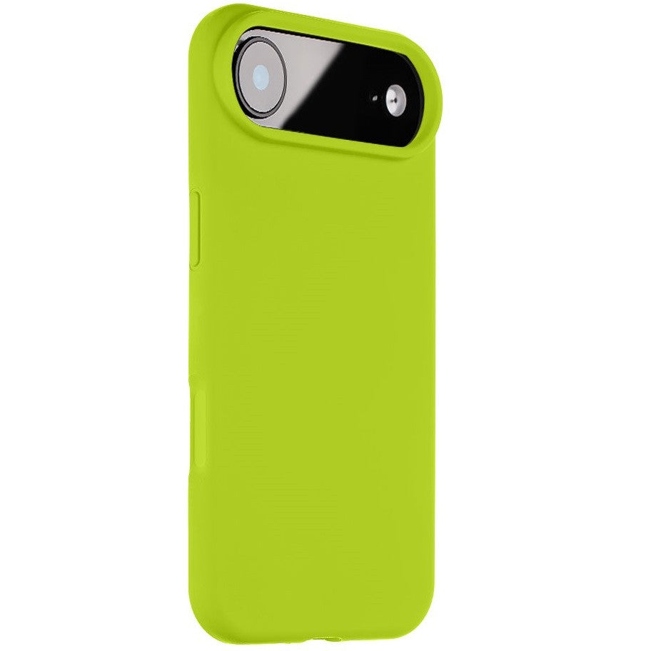 Apple iPhone Air (2025), Szilikon tok, mikrofiber plüss belső, Magsafe kompatibilis, Tactical MagForce Velvet Smoothie, világoszöld