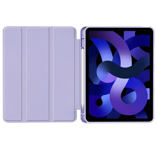 Apple iPad Air (2020 / 2022) / iPad Air 11 (2024 / 2025), mappa tok, közepesen ütésálló, érintőceruza tartó, érintőceruza nélkül, Smart Case, TP SC Pen Holder, lila – iPad Air 10.9" (2020/2022) és 11" (2024/2025) tok a Tech Protect kínálatából | Domshop