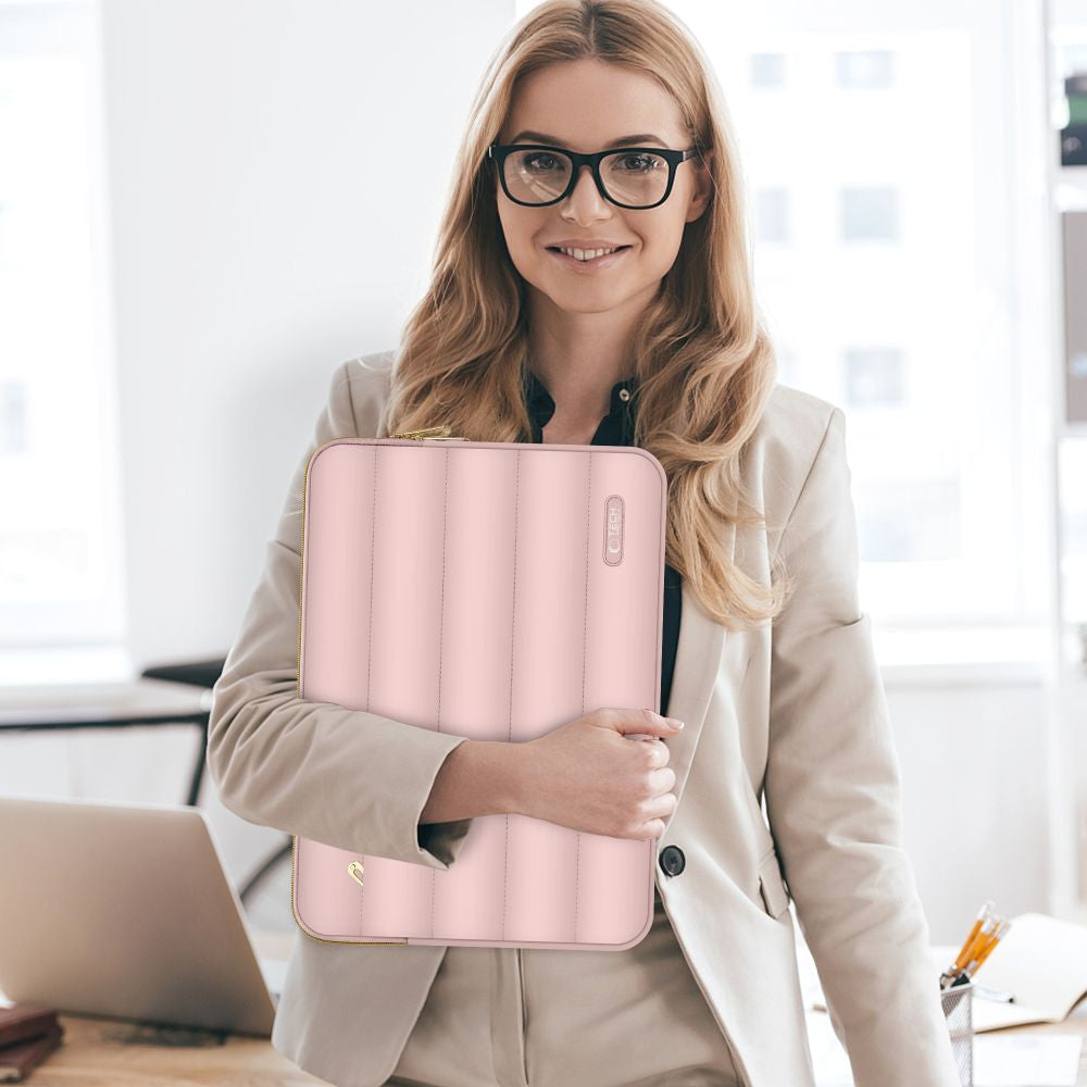 Laptop táska, 15 - 16" készülékhez, TP Puffy, rózsaszín – 15-16" laptop táskák a Tech Protect kínálatából | Domshop