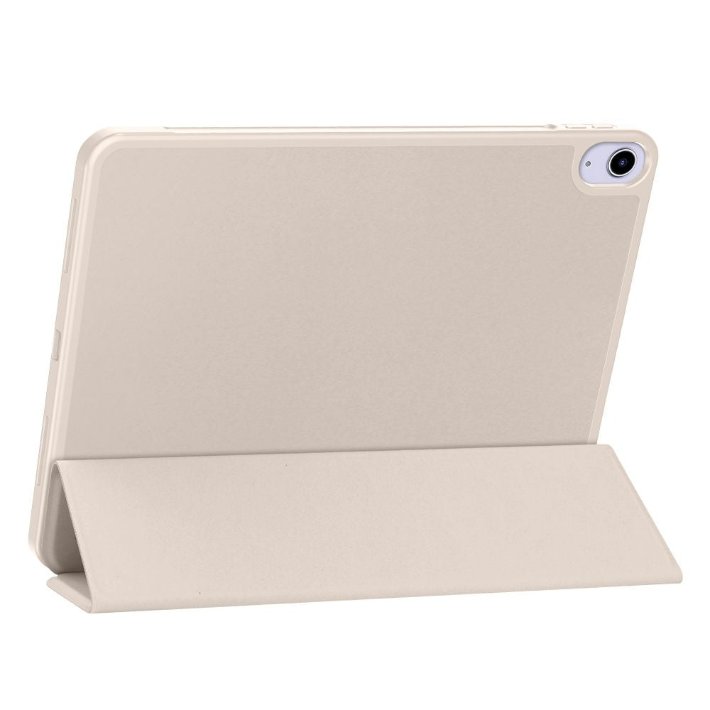 Apple iPad Air (2020 / 2022) / iPad Air 11 (2024 / 2025), mappa tok, közepesen ütésálló, érintőceruza tartó, érintőceruza nélkül, Smart Case, TP SC Pen Holder, bézs