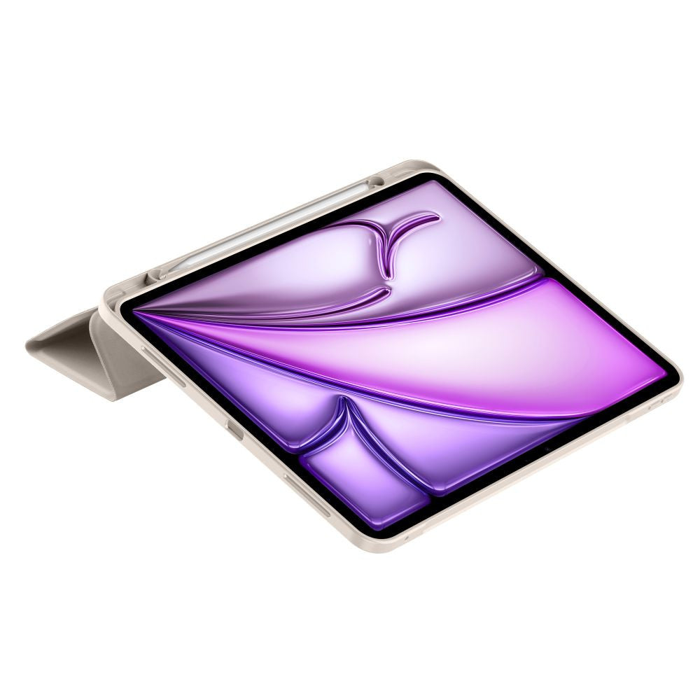 Apple iPad Air 13 (2024 / 2025), mappa tok, közepesen ütésálló, érintőceruza tartó, érintőceruza nélkül, Smart Case, TP SC Pen Holder, bézs – iPad Air 13" (2024/2025) tok a Tech Protect kínálatából | Domshop