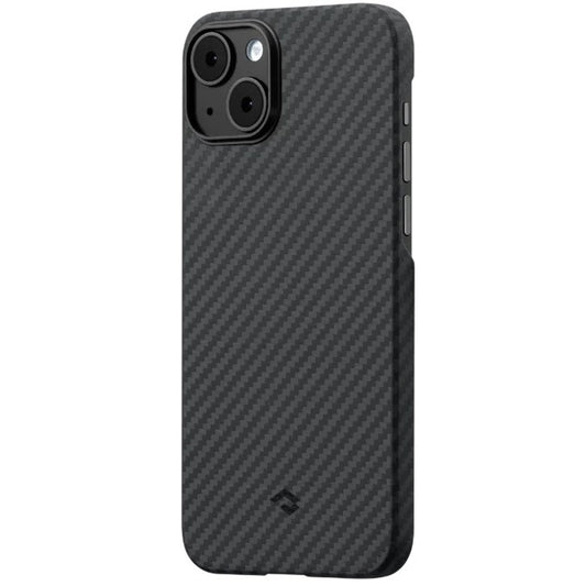 Apple iPhone 14 Plus, Műanyag hátlap védőtok, közepesen ütésálló, 1500D aramidszállal, Magsafe töltővel kompatibilis, karbon minta, Pitaka MagEz Case 3, fekete/szürke – iPhone 14 Plus tok a Pitaka kínálatából | Domshop