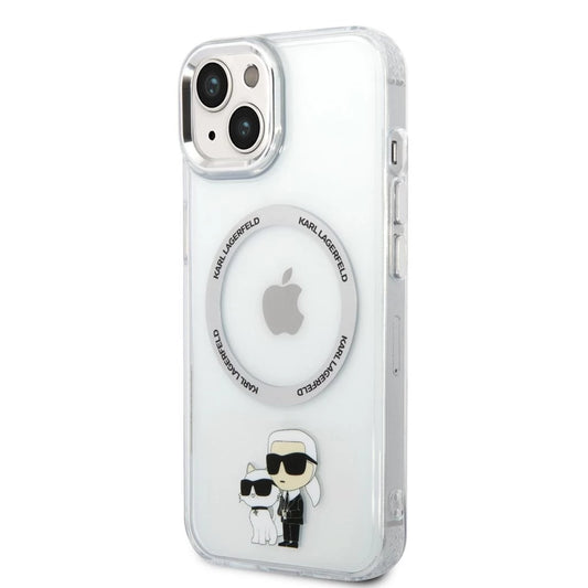 Karl Lagerfeld IML Karl and Choupette MagSafe tok iPhone 14 készülékhez átlátszó
