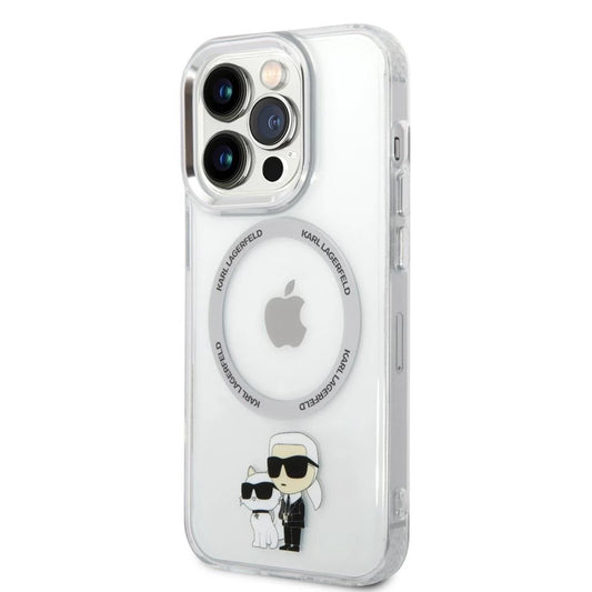 Karl Lagerfeld IML Karl and Choupette MagSafe tok iPhone 13 Pro készülékhez átlátszó