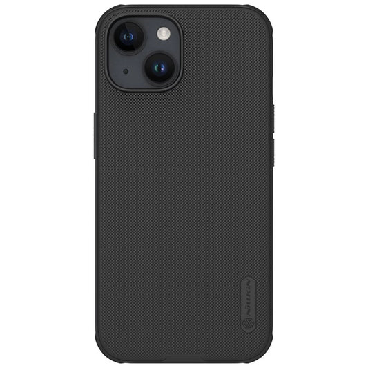 Nillkin Super Frosted PRO Háttali Tok Apple iPhone 15 készülékhez fekete (Logó kivágás nélkül)
