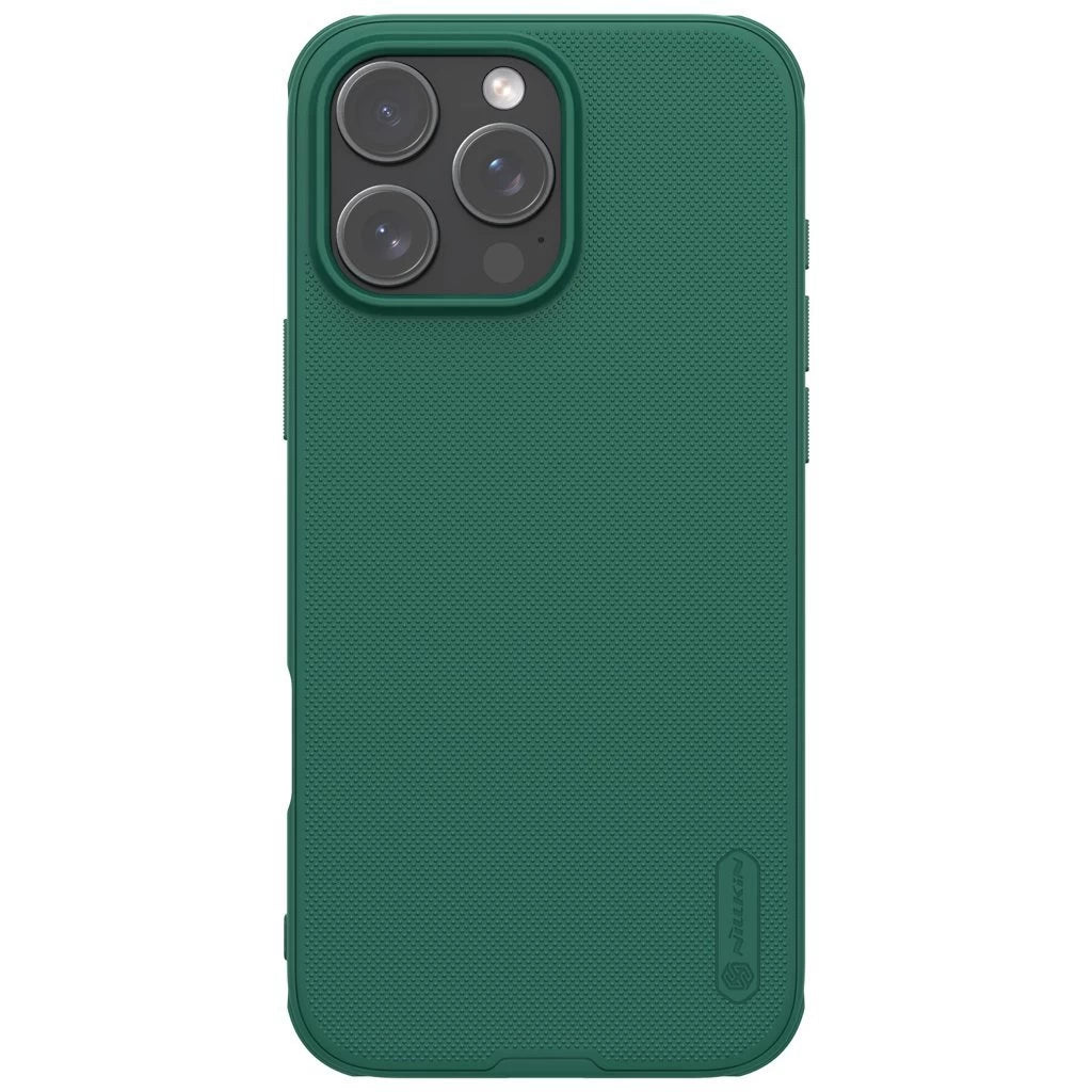 Nillkin Super Frosted PRO hátsó tok az Apple iPhone 16 Pro Max készülékhez sötét zöld