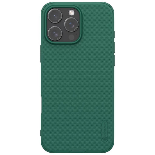 Nillkin Super Frosted PRO hátsó tok az Apple iPhone 16 Pro Max készülékhez sötét zöld