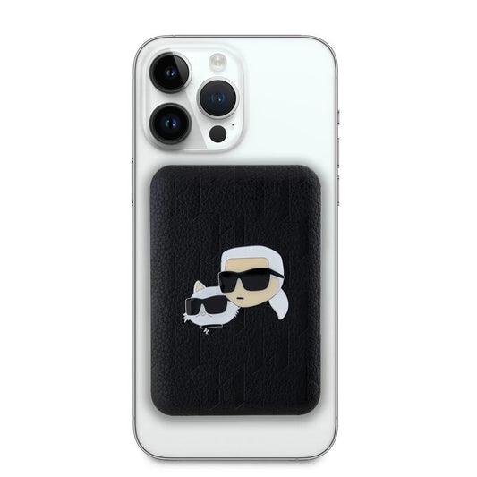 Karl Lagerfeld Embossed K&CH Heads MagSafe powerbank 5000mAh fekete