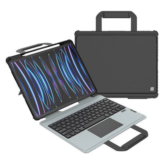 Nillkin Bumper GO billentyűzetes tok (Backlit Version) – iPad Pro 12.9 2020/2021/2022 és iPad Air 13 2024/2025 készülékhez fekete
