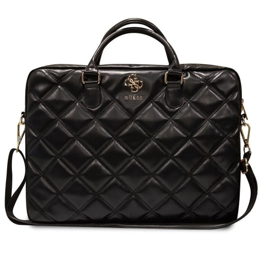 Guess PU Quilted 4G Metal Logo laptop táska 15/16 fekete