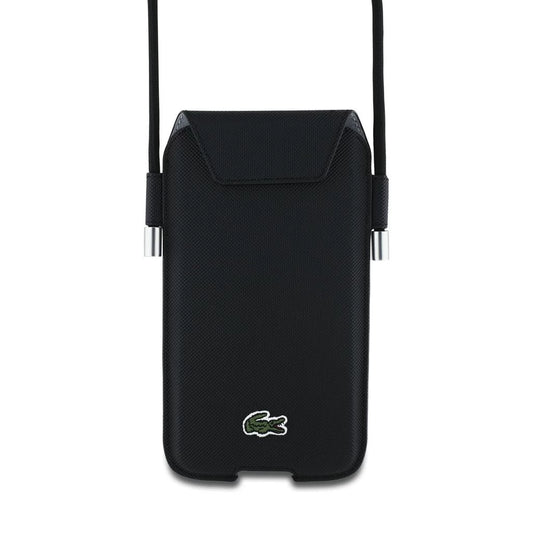 Lacoste PVC Iconic Petit Pique Telefon Tok XL fekete