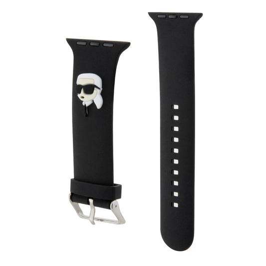 Karl Lagerfeld Karl Head NFT óraszíj Apple Watch készülékhez 42/44/45/46/49 fekete