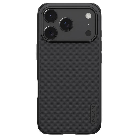 Nillkin Super Frosted PRO hátoldali tok az Apple iPhone 17 Pro készülékhez fekete