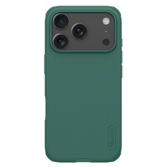 Nillkin Super Frosted PRO hátsó tok Apple iPhone 17 Pro készülékhez sötét zöld