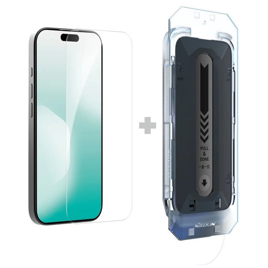 Nillkin Tempered Glass 0.2mm H+ PRO 2.5D kijelzővédő Apple iPhone 17 Pro készülékhez (applikátorral)