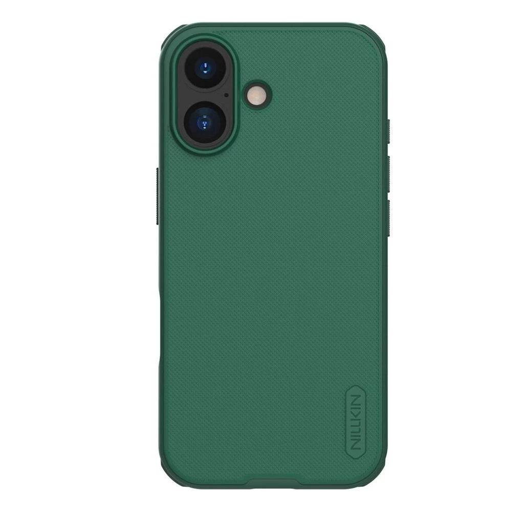 Nillkin Super Frosted PRO hátsó tok Apple iPhone 17 készülékhez sötét zöld