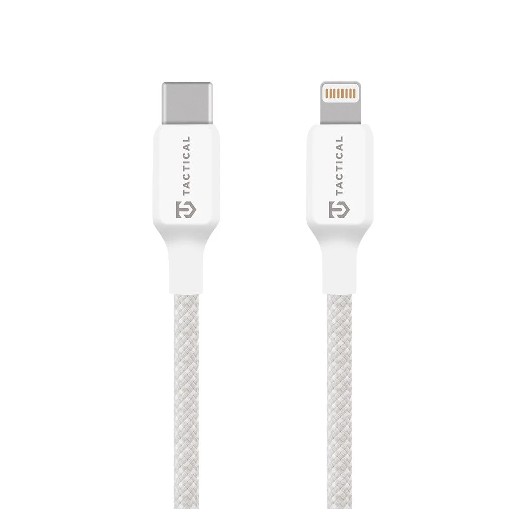 Tactical Stitch Thread Kábel USB-C/Lightning 2m fehér