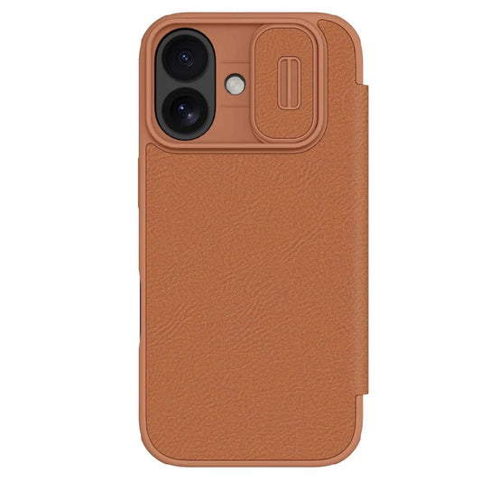 Nillkin Qin Book PRO tok Apple iPhone 17 készülékhez barna