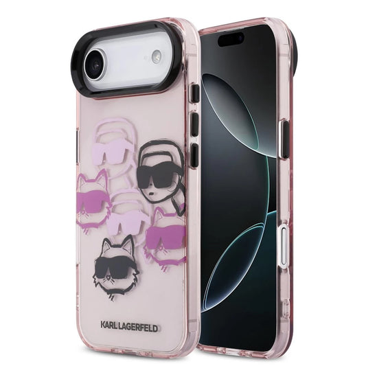 Karl Lagerfeld IML Multi K&CH Heads tok iPhone Air készülékhez rózsaszín