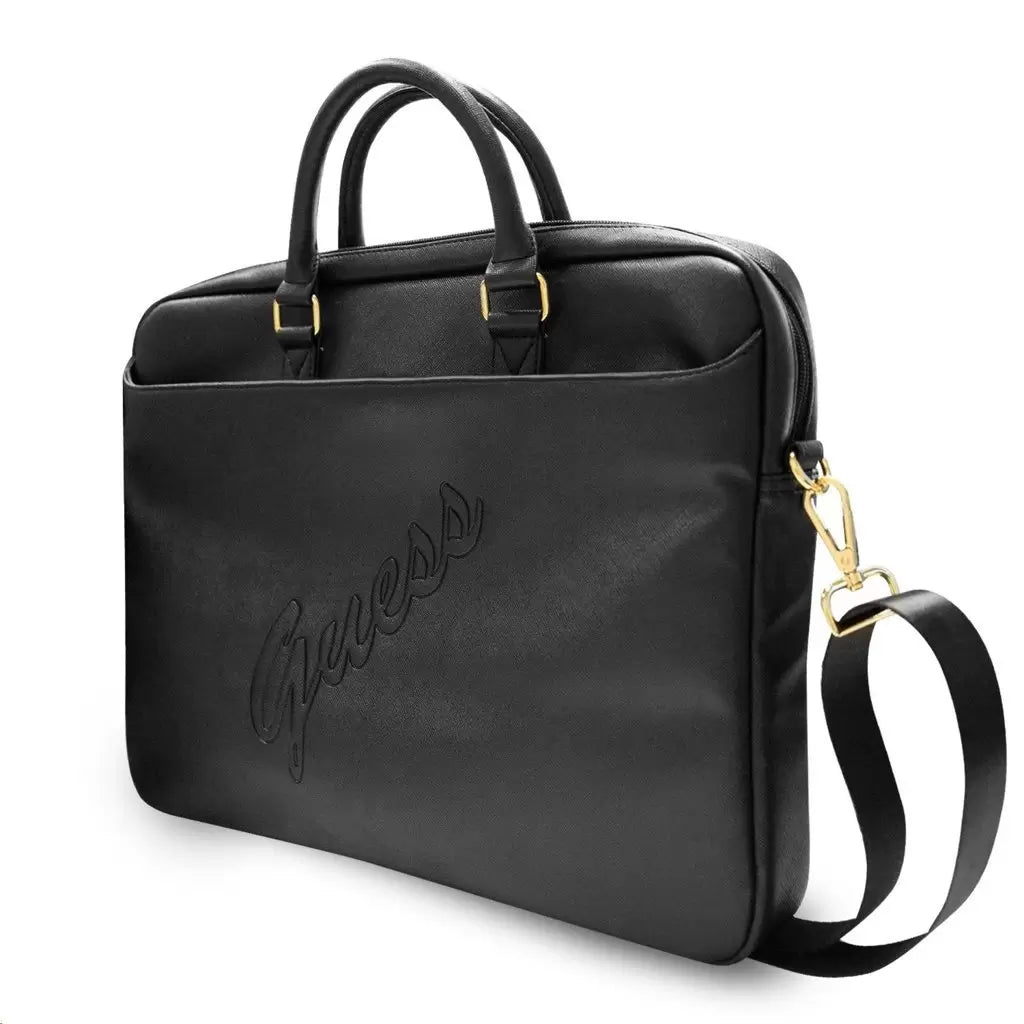 Guess laptop táska fekete 15″ GUCB15PUSASBK – 15-16" laptop táskák a Guess kínálatából | Domshop