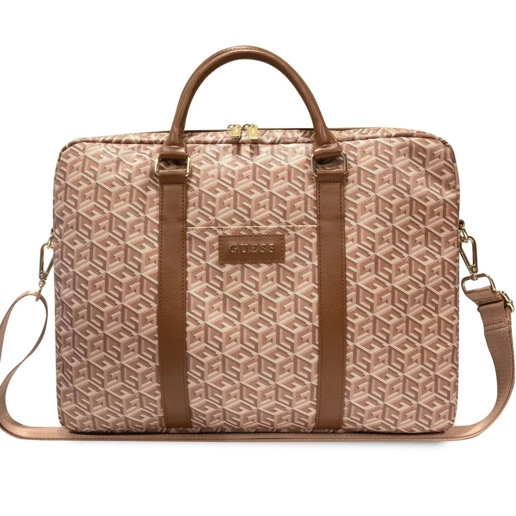 Guess laptop táska Világosbarna 15 / 16″ GUCB15HGCFSEW – 15-16" laptop táskák a Guess kínálatából | Domshop