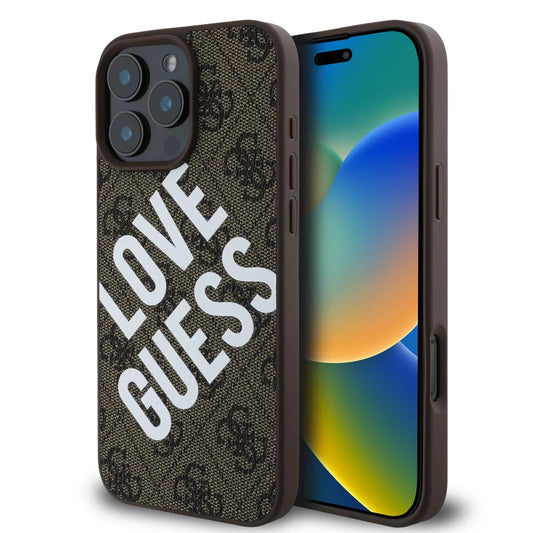Guess tok Barna Apple iPhone 16 Pro készülékhez GUHMP16LP4PLGWW – iPhone 16 Pro tok a Guess kínálatából | Domshop
