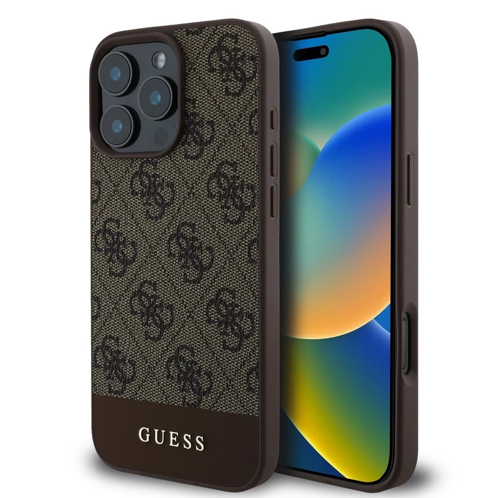 Guess tok barna GUHCP16LG4GLBR Apple iPhone 16 Pro készülékhez – iPhone 16 Pro tok a Guess kínálatából | Domshop