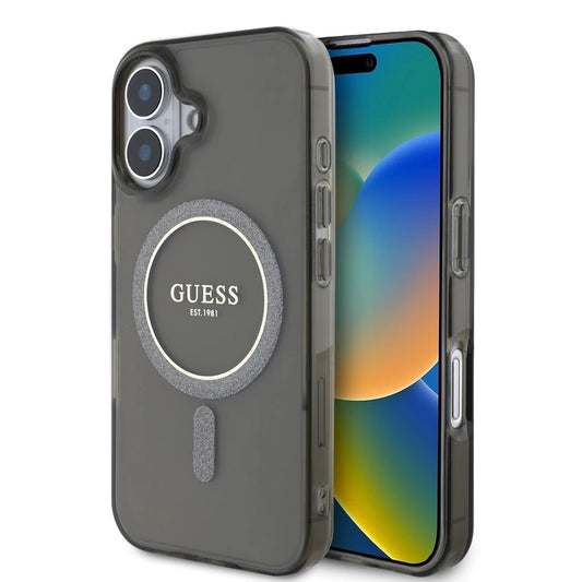 Guess tok Fekete Apple Iphone 16 készülékhez GUHMP16SHFGEREK – a Guess kínálatából | Domshop