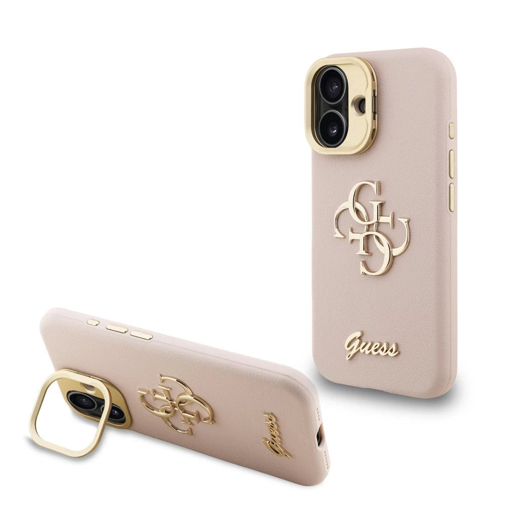Guess tok kihajtható állvánnyal pink GUHCP16SPCS4GSP Apple iPhone 16 készülékhez – iPhone 16 tok a Guess kínálatából | Domshop
