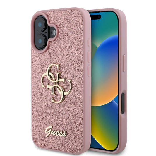 Guess tok Pink Apple iPhone 16 készülékhez GUHCP16SHG4SGP – iPhone 16 tok a Guess kínálatából | Domshop