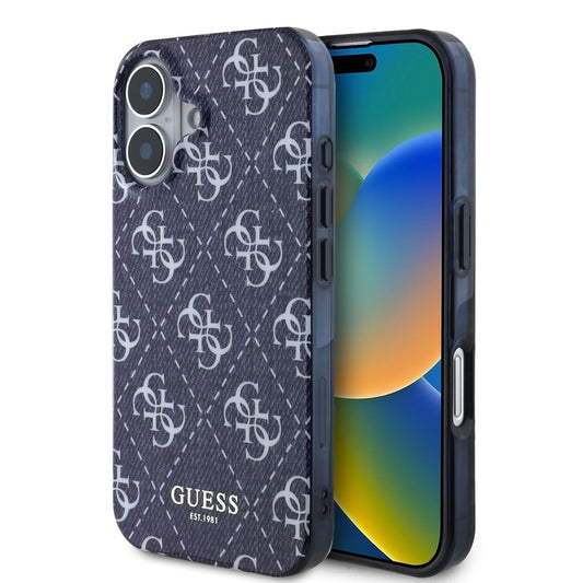 Guess tok sötétkék Apple iPhone 16 készülékhez GUHMP16SHJ4PWD – a Guess kínálatából | Domshop