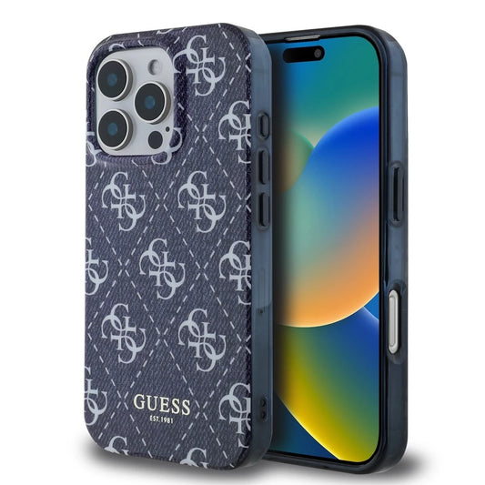 Guess tok sötétkék Apple iPhone 16 Pro készülékhez GUHMP16LHJ4PWD – a Guess kínálatából | Domshop